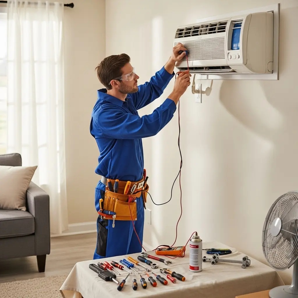Yunusemre Hotpoint Hotpoint klima gaz dolumu ve bakım – Enerji verimliliği artırıldı. - Teknik servis örneği